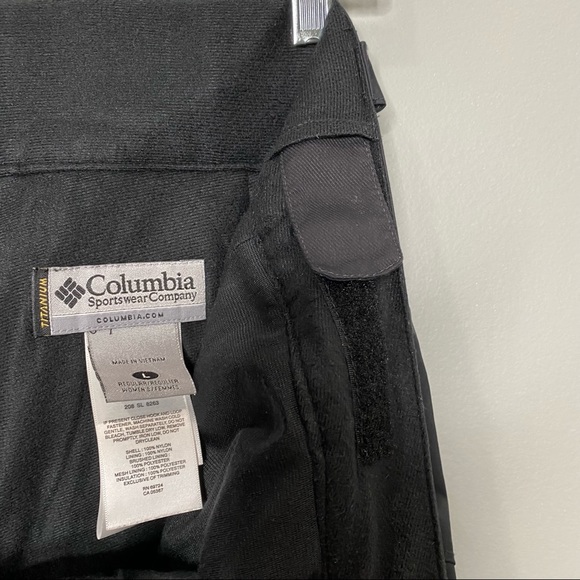 Columbia Titanium Omni-Tech Ski Snow Pants Black Large - Picture 8 of 10